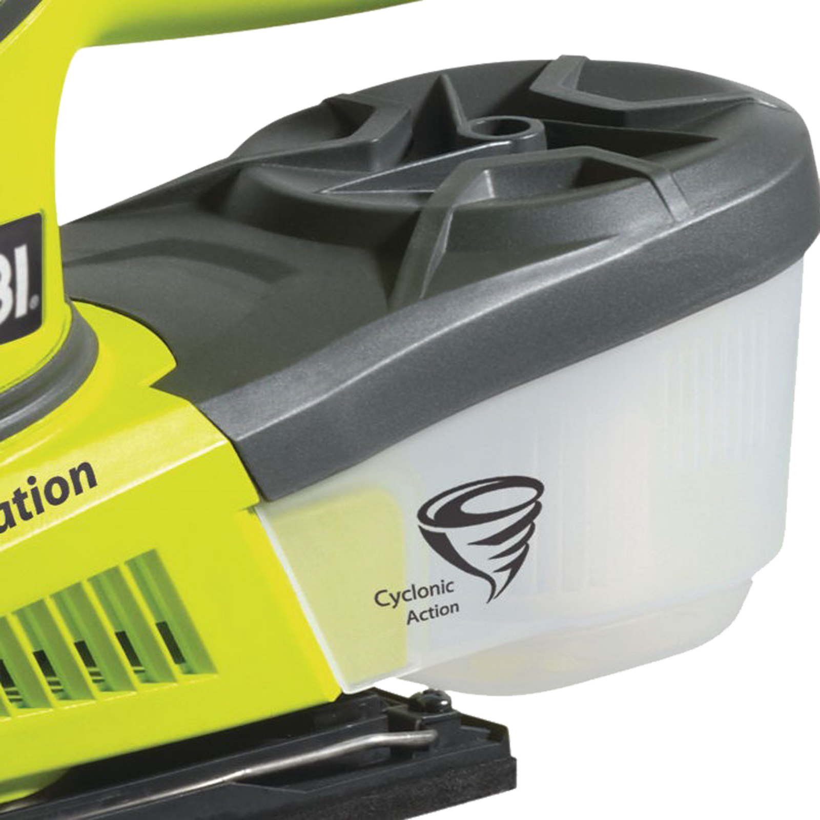 Ryobi 280W 1/3 Sheet Sander, Variable Speed, 12000RPM, Dust Box, Softgrip RSS280T-S