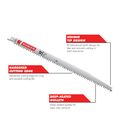 Diablo 12" Fleam Ground Reciprocating Saw Blades for Pruning, 5 Pack