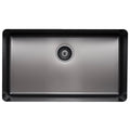 Titan Essentials 750mm Single Bowl Sink and Pull Out Gooseneck Mixer Tap Package - Gunmetal - 57L - TSGMPK702