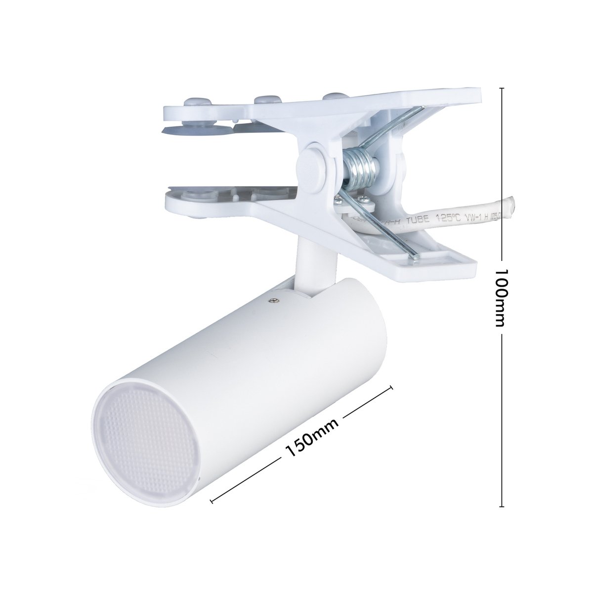 Verve Design 4.5W LED Clip Lamp - 145mm x 90mm x 130mm - White - Adjustable Shade - SuperSaverAU - view 5