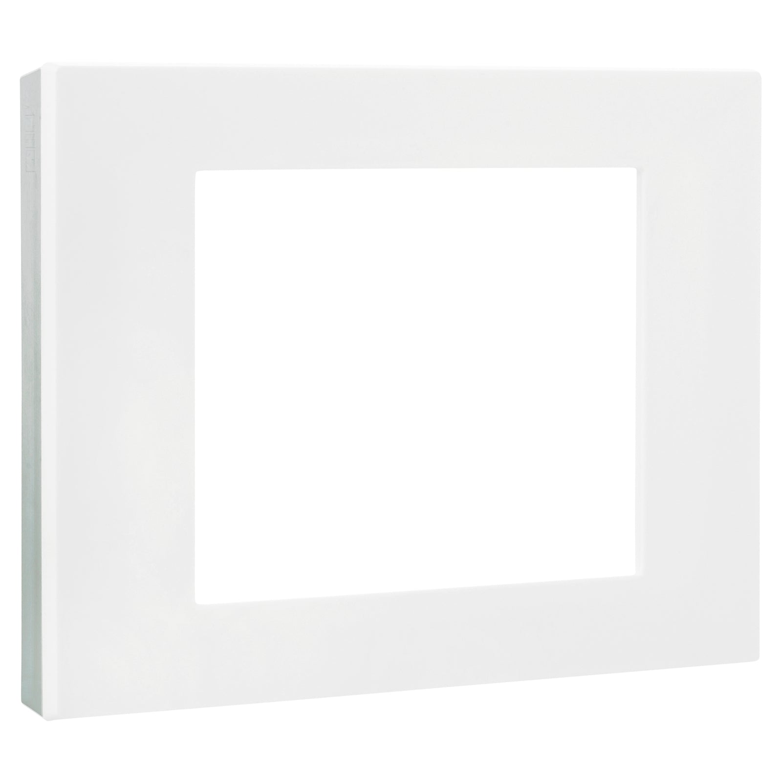 HPM VIVO Coverplate, White Gloss with Chrome Edging 118mm x 85mm