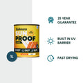 Taubmans Sunproof 1L White Low Sheen Exterior Paint - UV Resistant, 16m2/L, Tintable
