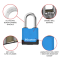 Master Lock 45mm Excell Covered Padlock 4 Pack Laminated Steel Boron-Carbide