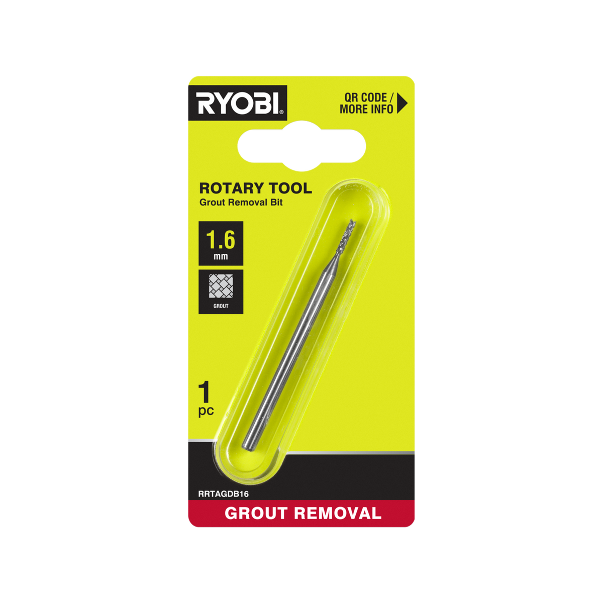 Ryobi Rotary Tool Grout Removal Bit 1.6mm - Efficient Grout Repair - SuperSaverAU - view 1