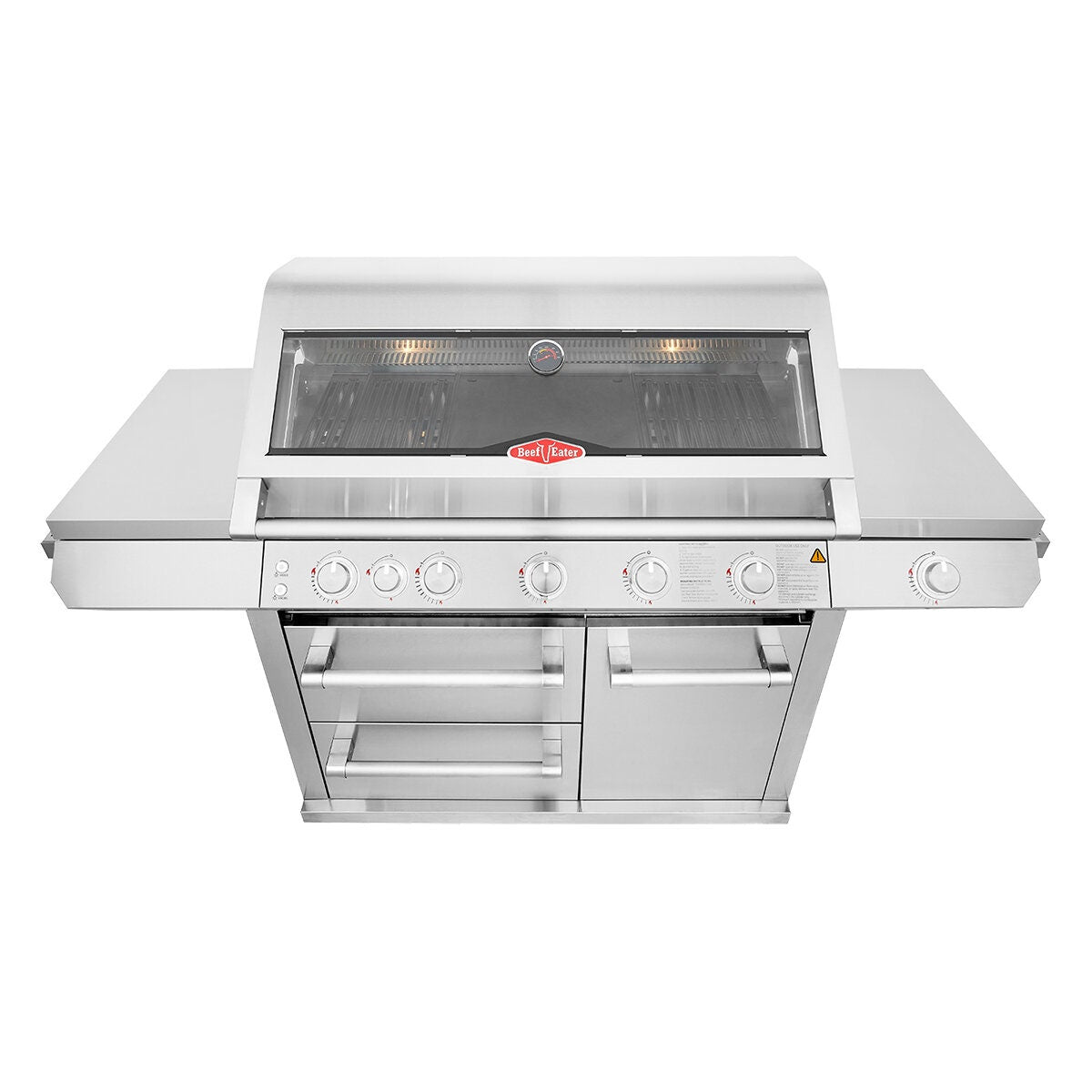 Beefeater 7000 Premium LPG BBQ with Trolley - 304 Stainless Steel - Side Burner - BMF7655SA
