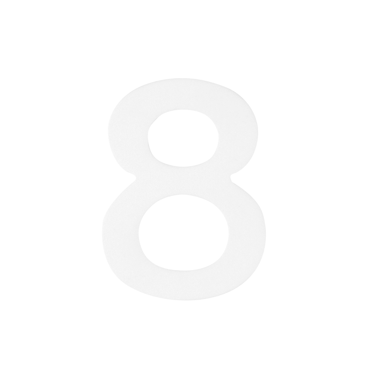 Sandleford Self Adhesive Number 8 - 50mm - White - Easy Application - Weather Resistant - SuperSaverAU - view 1
