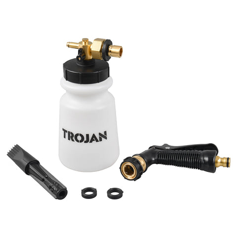 Trojan 3-in-1 Foam Cannon - Garden Hose Car Wash Foam Gun with Brass Fittings