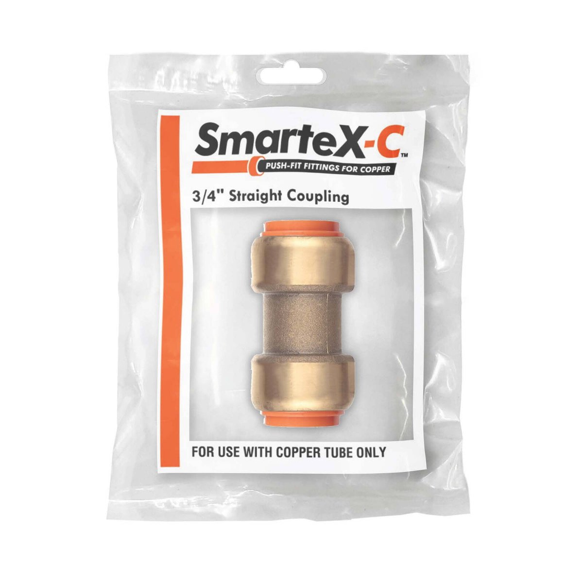Smartex Copper 15mm Straight Coupling - Lead Free Brass - Push-Fit - 1 Pack - SuperSaverAU - view 3