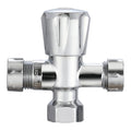 evekare 15 x 15mm Chrome Lead Free Double Mini Cistern Stop Tap