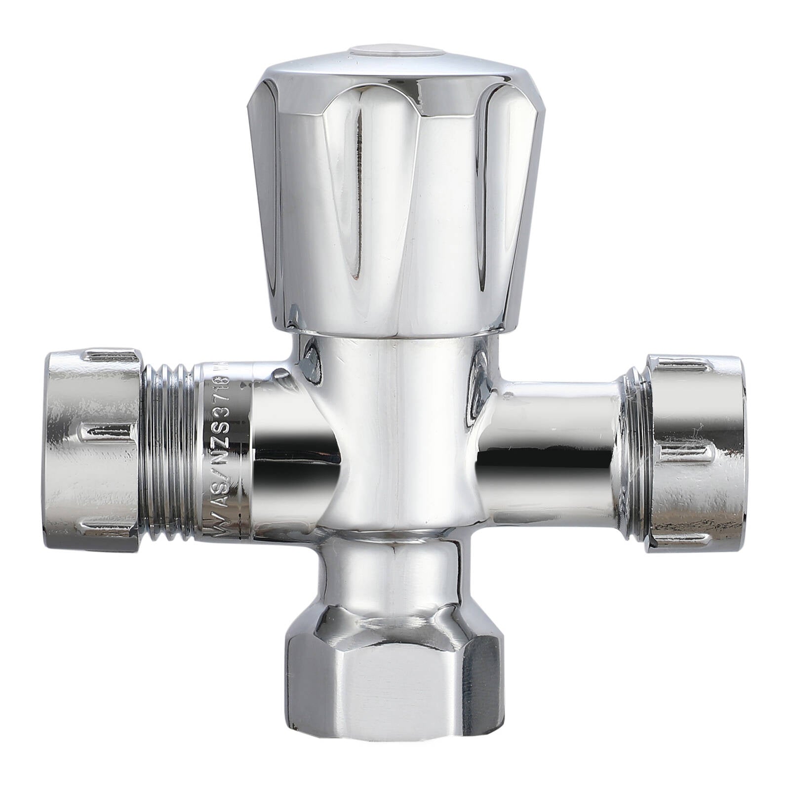 evekare 15 x 15mm Chrome Lead Free Double Mini Cistern Stop Tap