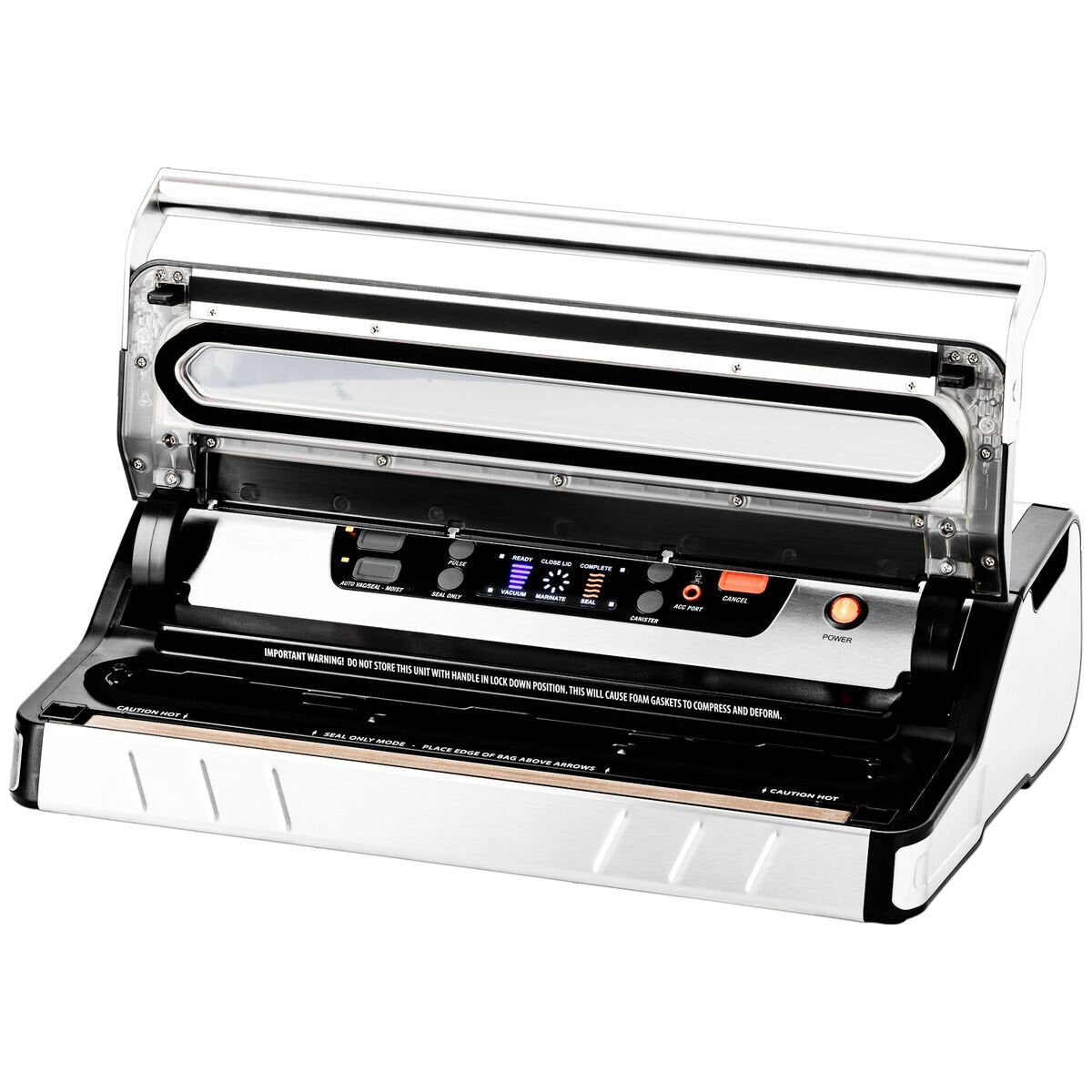 Proline Stainless Steel Vacuum Sealer - 40cm Seal Bar - Progressive Dual Seal - Lit Viewing Window - VS-I40-1