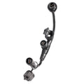 Brilliant Lighting T Piece Connector - 2-Pin 3-Way Splitter - 15mm x 100mm - Black - SuperSaverAU - view 1
