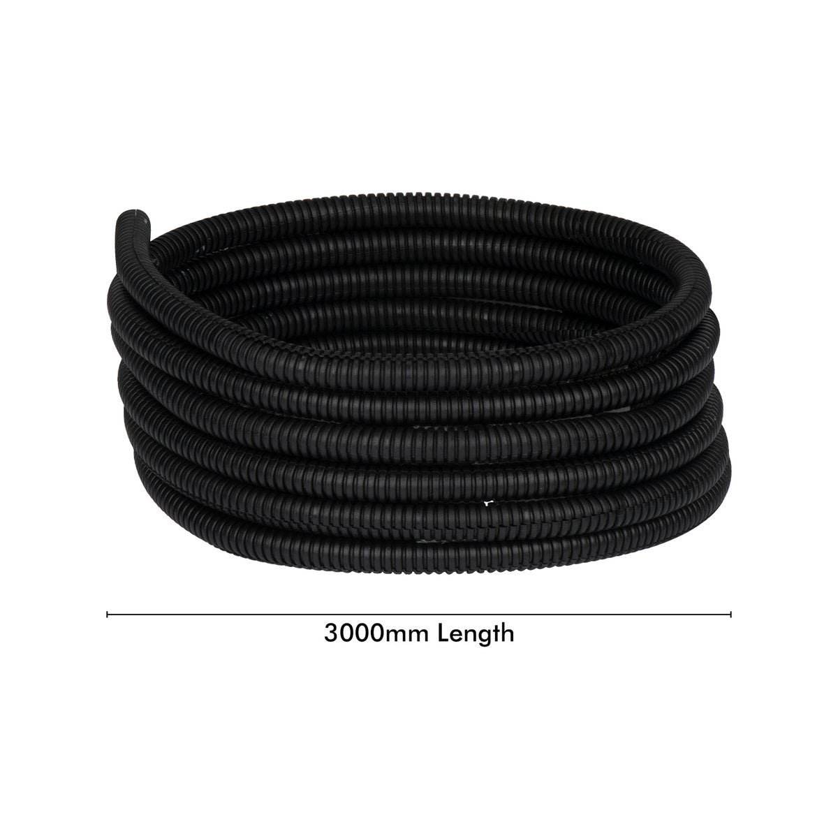 Deta Corrugated Split Tubing - 3m x 10mm - Flame Retardant, Flexible - SuperSaverAU - view 2