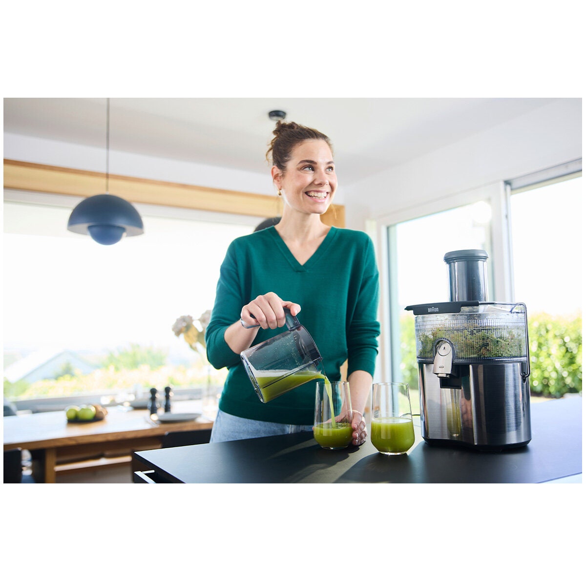 Braun MultiJuice 7 Spin Juicer 1000W - FastXtract, ColdXtract, 2L Pulp Container, Two Speeds - SJ7000