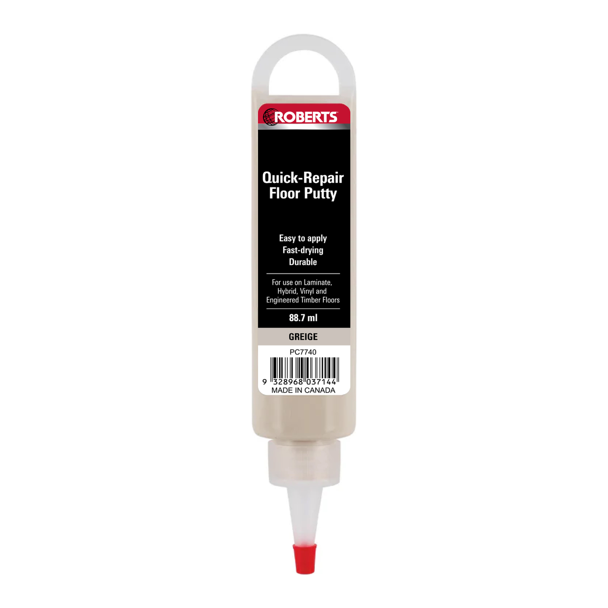 Roberts Quick Repair Floor Putty - Acrylic 88ml - Greige - Fast Drying - SuperSaverAU - view 1