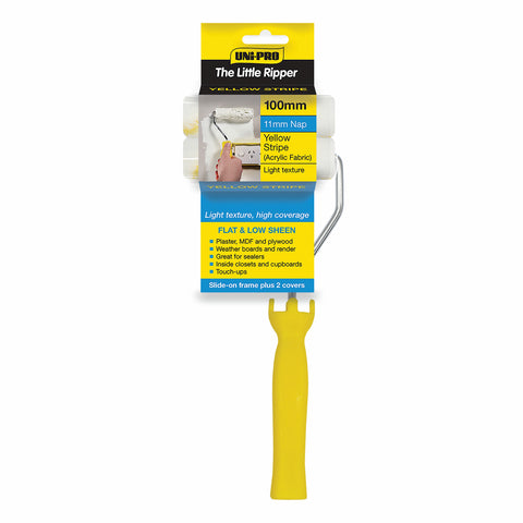 Uni-Pro 100mm Little Ripper Acrylic Mini Roller Set 11mm Nap