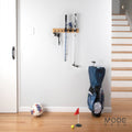 Mode Bamboo Hook Rack - 3 Hooks & 3 Grips - 450mm x 70mm - Black - SuperSaverAU - view 2