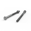 Zenith M10 x 130mm Hot Dip Galvanised Hex Head Bolt & Nut - 4.6 Grade Steel