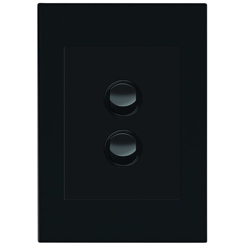 HPM VIVO 2 Gang Wall Switch, Grey, 10A 240V 2 Way (EV770/2GR)