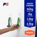 Permastik Utility Hooks - 12 Pack - Plastic - Damage-Free Hanging - SuperSaverAU - view 2