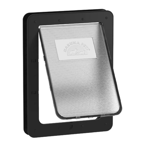 Hakuna Pets Large Black Super Tough Pet Door 295 x 425mm