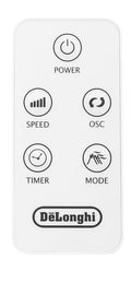 DeLonghi Tower Fan - Rhythm Wind Mode, 7-Hour Timer, Dust Proof Filter, Remote Control - DETF115