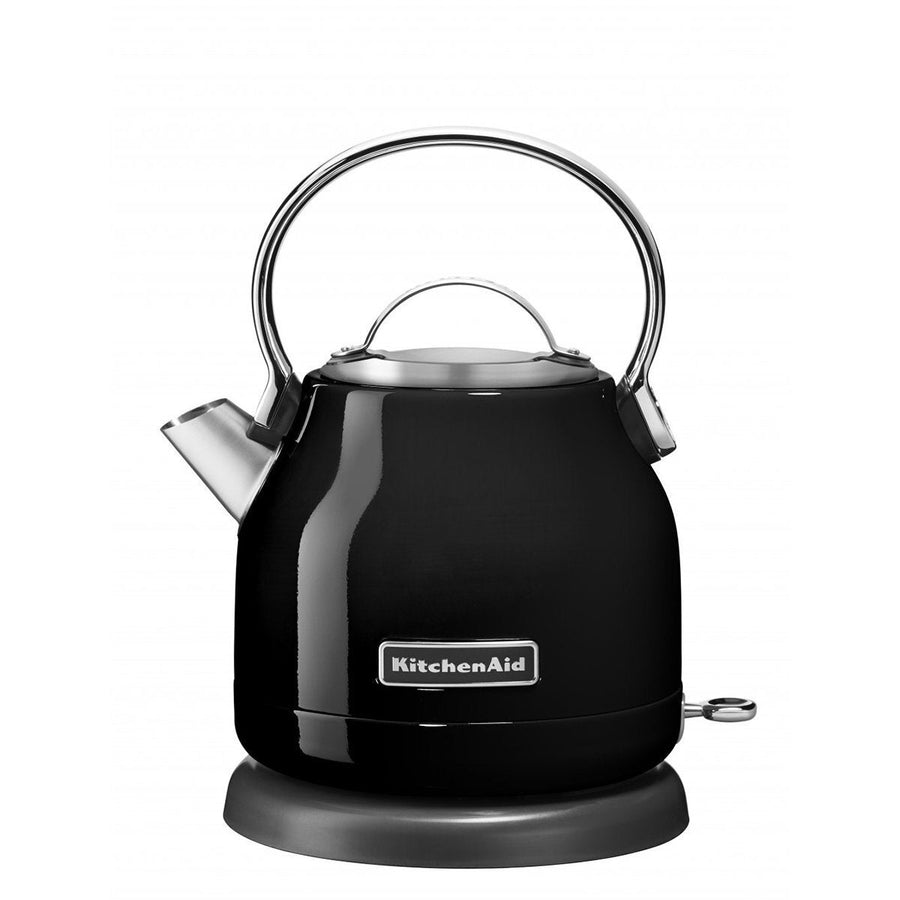 KitchenAid Electric Kettle 1.25L - Onyx Black, 2200W, Stainless Steel Body, 360 Degree Base - 5KEK1222AOB