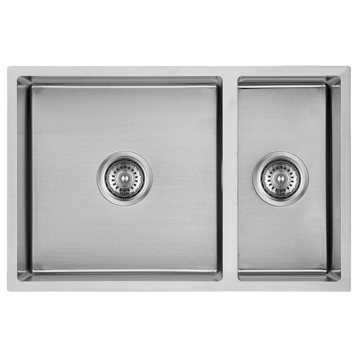 ACL Cora 1 and 1/2 Bowl Undermount Sink - 304 Grade Stainless Steel, Double Drainer - PR670ND