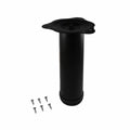 Adoored Table Leg - 60 x 230mm - Steel - Black Round Design - SuperSaverAU - view 1