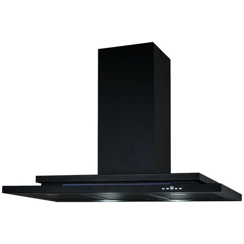 Schweigen 90cm Silent Canopy Rangehood - Matte Black - 900m³/h Isodrive Motor - 57W - DS3131-R2BSTPAK