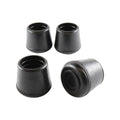 Surface Gard 22mm Black Round Rubber Chair Tip 4 Pack - Easy Glide - SuperSaverAU - view 1