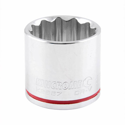 Kincrome 15/16" 3/8" Drive Shallow Socket - 12 Point, Chrome Vanadium Steel