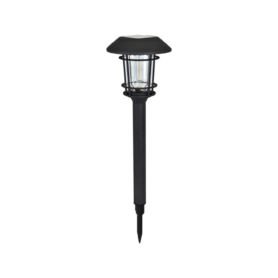 Luxzone 60cm Aluminium LED Solar Pathway Light - 30 Lumens - Black - Weather-Resistant - SuperSaverAU - view 1