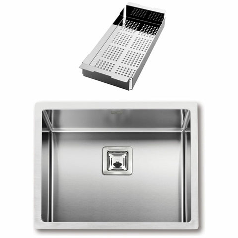 Artinox Radius 50 Single Bowl Sink - Stainless Steel, 540mm Wide, Top, Under or Flush Mount - RAACC5040