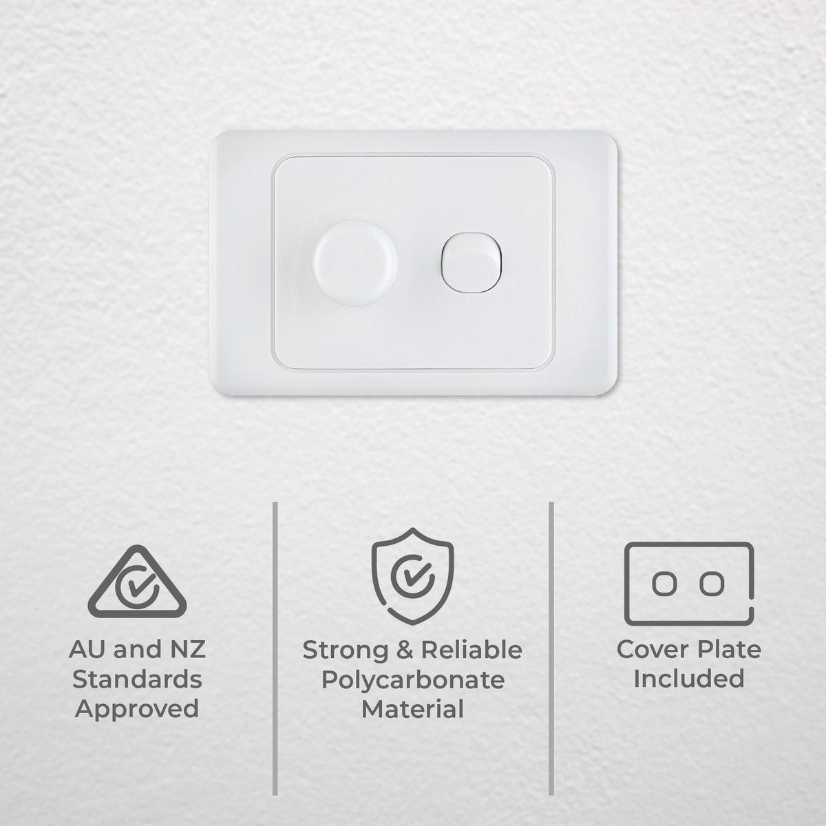 Deta Light Dimmer - 400VA - Polycarbonate - Leading Edge - SuperSaverAU - view 2