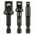 Irwin Impact Pro Performance 3 Piece Socket Adaptor Set - 1/4" Hex Shank - High Torque - SuperSaverAU - view 2