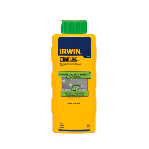 Irwin Strait Line Marking Chalk - 8oz - Green - Hi-Visibility - SuperSaverAU - view 1