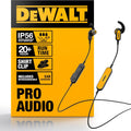 DeWALT Jobsite Wireless Bluetooth Earphones, IPX6 Water-Resistant 1909935DWE