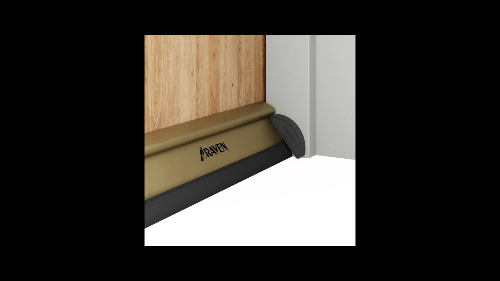 Raven RP3 920mm Gold Anodised Aluminium Automatic Door Bottom Seal