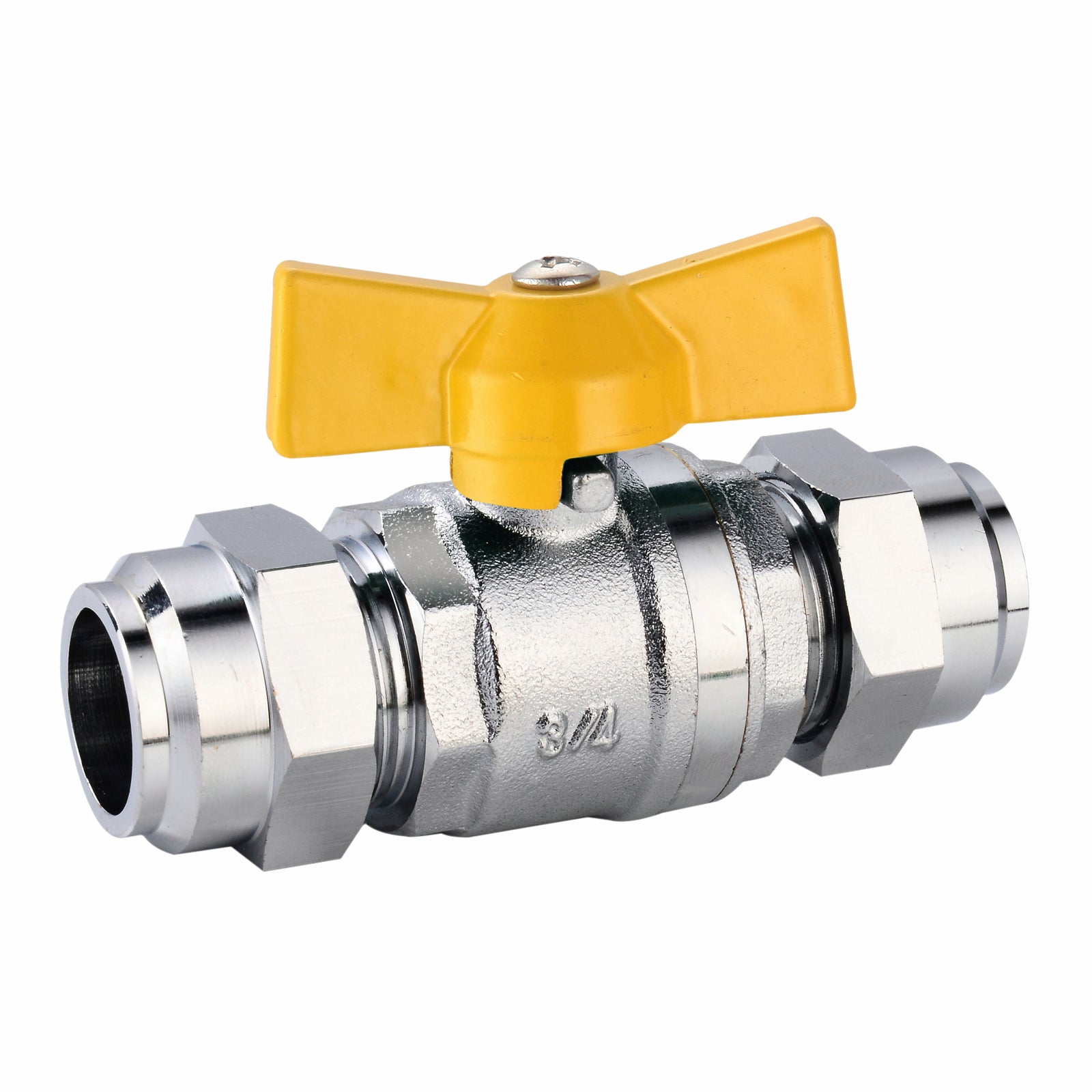 Gastite 20mm Brass Gas Cock - Chrome