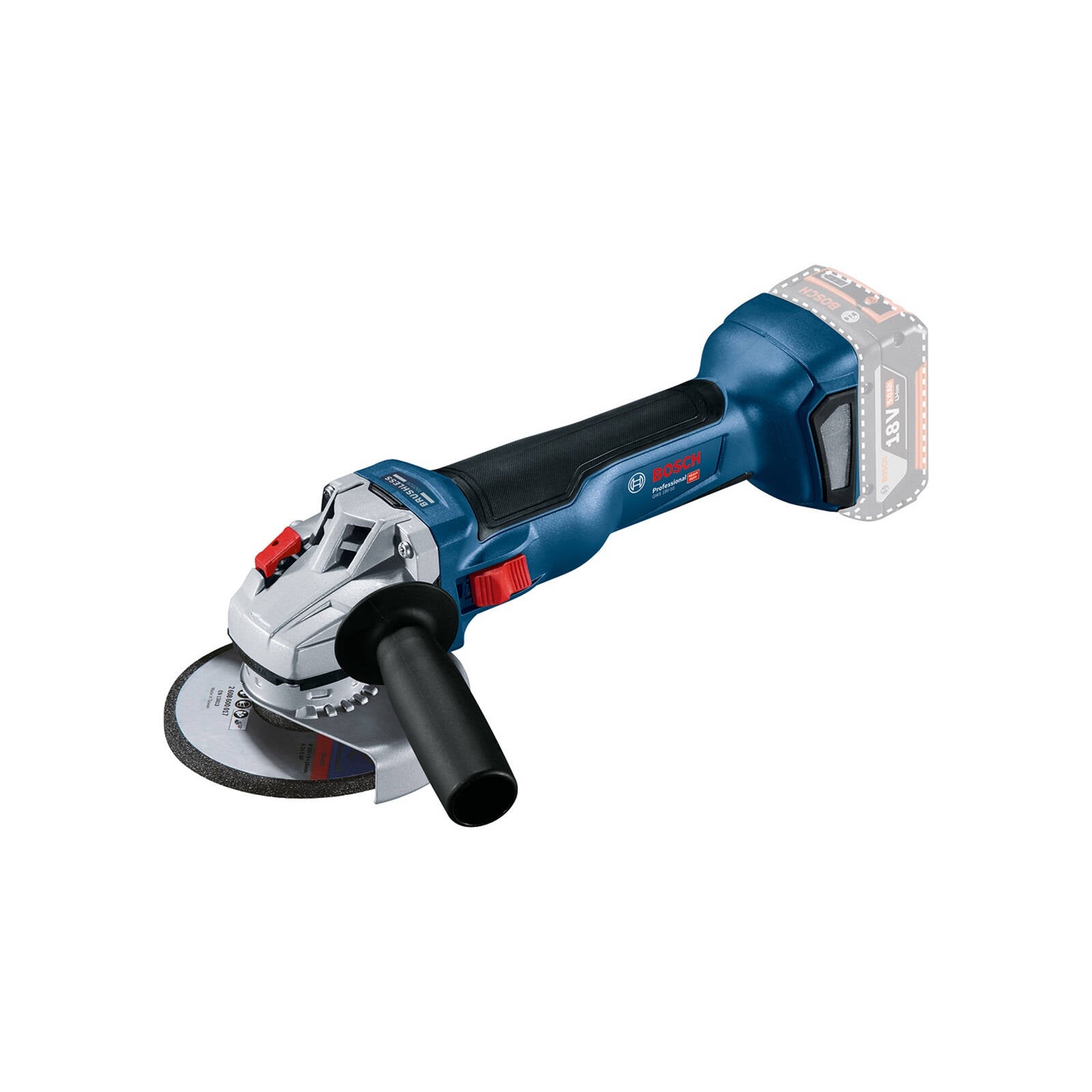 Bosch 18V Professional 125mm Brushless Angle Grinder - Skin Only