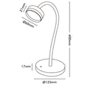 Brilliant Jerico Desk Lamp - 3W LED - 40cm - Matt White - SuperSaverAU - view 5