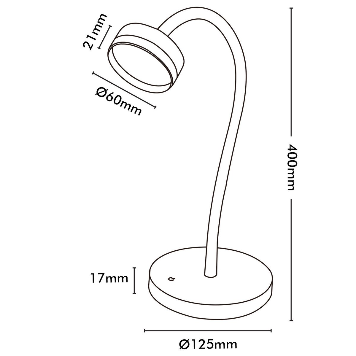 Brilliant Jerico Desk Lamp - 3W LED - 40cm - Matt White - SuperSaverAU - view 5