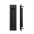 Rolltrak Spares Matte Black Powder Coated Steel Barn Door Recessed Handle