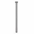 Adoored 40 x 710mm White Round Adjustable Metal Furniture Leg - SuperSaverAU - view 1