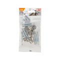 Taskmaster 44mm Nickel Plated Zinc Cam Connector and Bolt 8 Pack