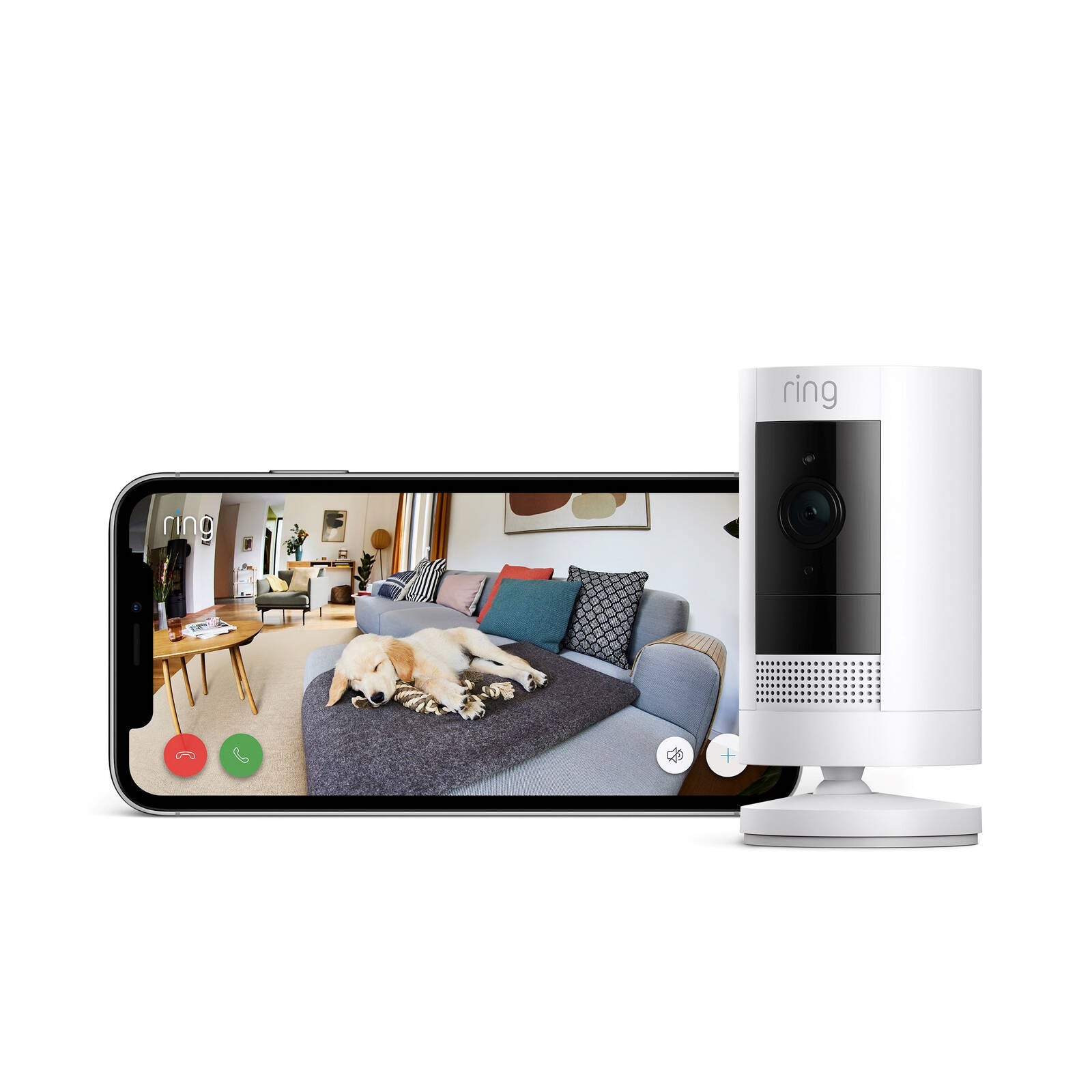 Ring Stick Up Cam Battery Outdoor Camera 1080p Wireless White B0C5QRZ47P