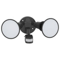 Arlec Twin Head Floodlight with Sensor - 2 x 10W - 1900 Lumens - Black - SuperSaverAU - view 1
