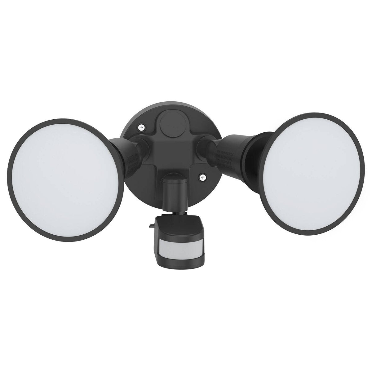 Arlec Twin Head Floodlight with Sensor - 2 x 10W - 1900 Lumens - Black - SuperSaverAU - view 1