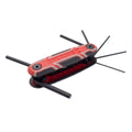 Kincrome 7 Piece Imperial Folding Hex Key Set - Chrome Vanadium Steel - 1/16 to 1/4 Inches - SuperSaverAU - view 1